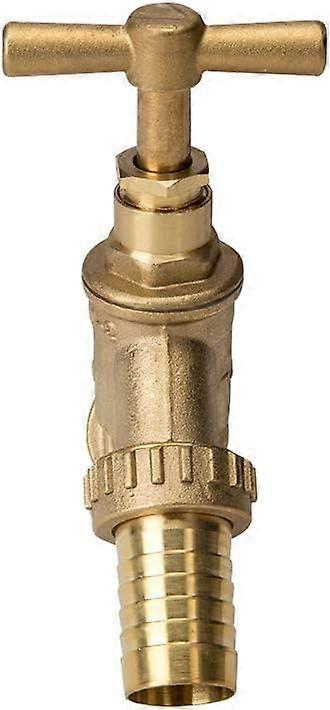Brass Garden Tap with Brass Wall Plate