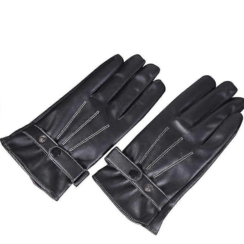 Winter Warm Gloves Touchscreen Driving Gloves Leather Glove With Warm Lining