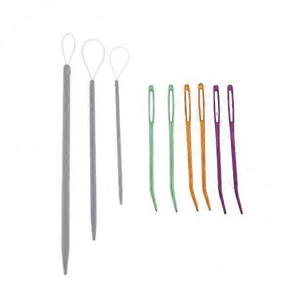 2xHand sewing needle knitting Darning Threading Supply needle and threader