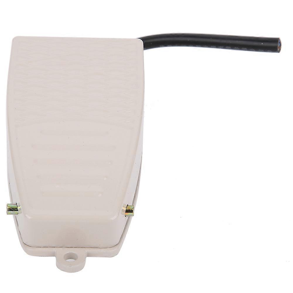 Foot Control Pedal Switch w 10cm Cable No SelfLocking Power Controller for Machine Tool Equipment