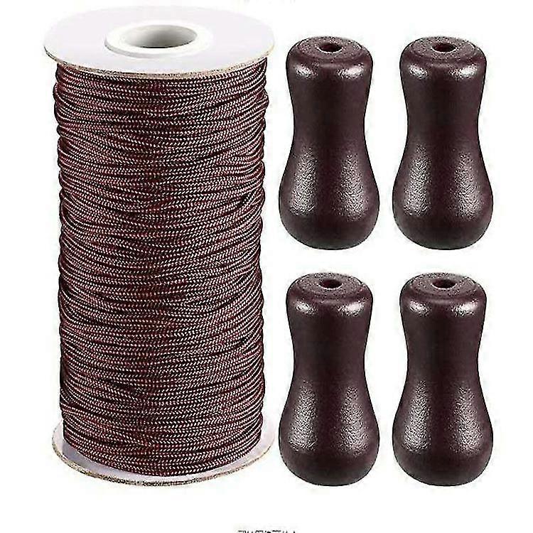 Curtain Cord Accessories Roller Blinds Bamboo Blinds Cord With Wooden Drop