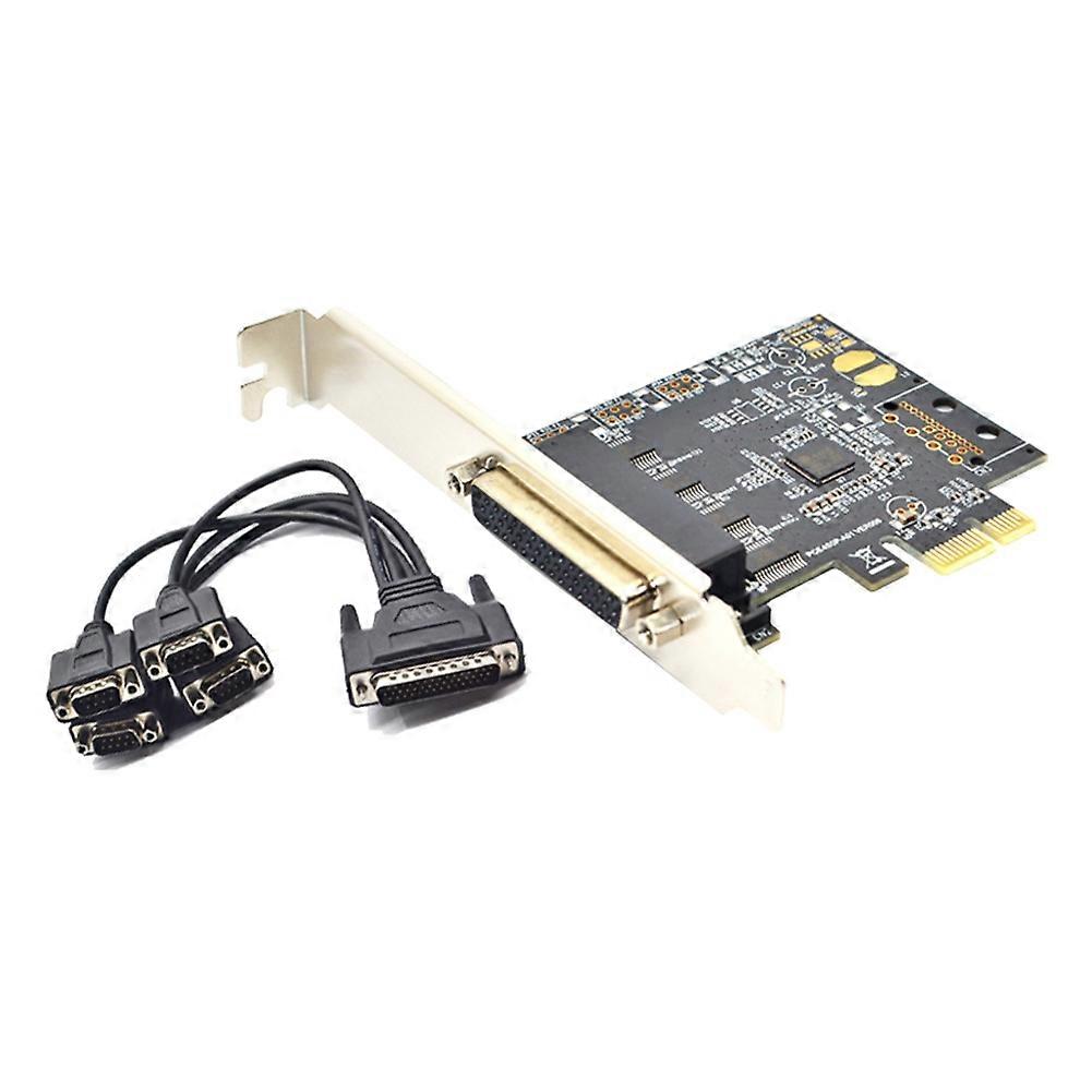 PCI-E Serial Port Card Pcie to 4 Serial Port RS232 9-Pin Industrial Control 4-Port Expansion Card A