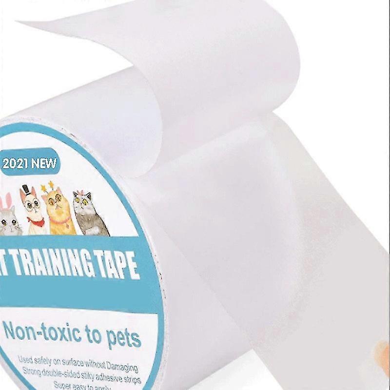 Anti Cat Scratch Tape, 2.5 Inches X 3yards Cat Training Tape Transparent Clear Double Sided Cat Scratch Deterrent Tape