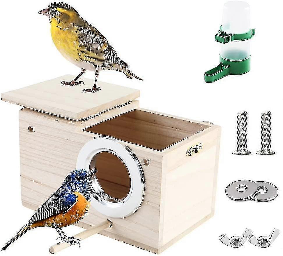 ببغاء ني بوكس ، صندوق تربية عش الطيور ملحقات كاليفورنيا للعصفور