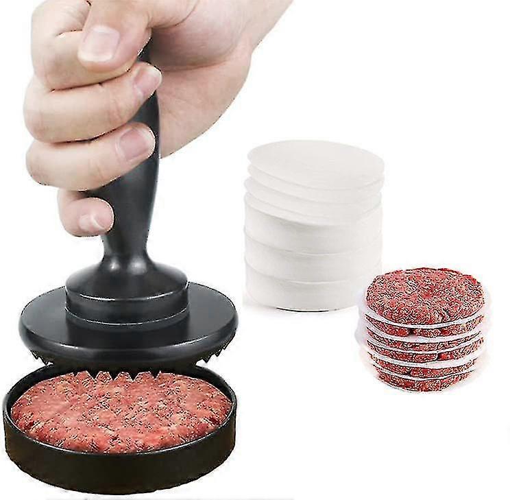 برجر الصحافة باتي صانع لا شيء عصا همبرغر الصحافة مع 100pcs باتي ورقة