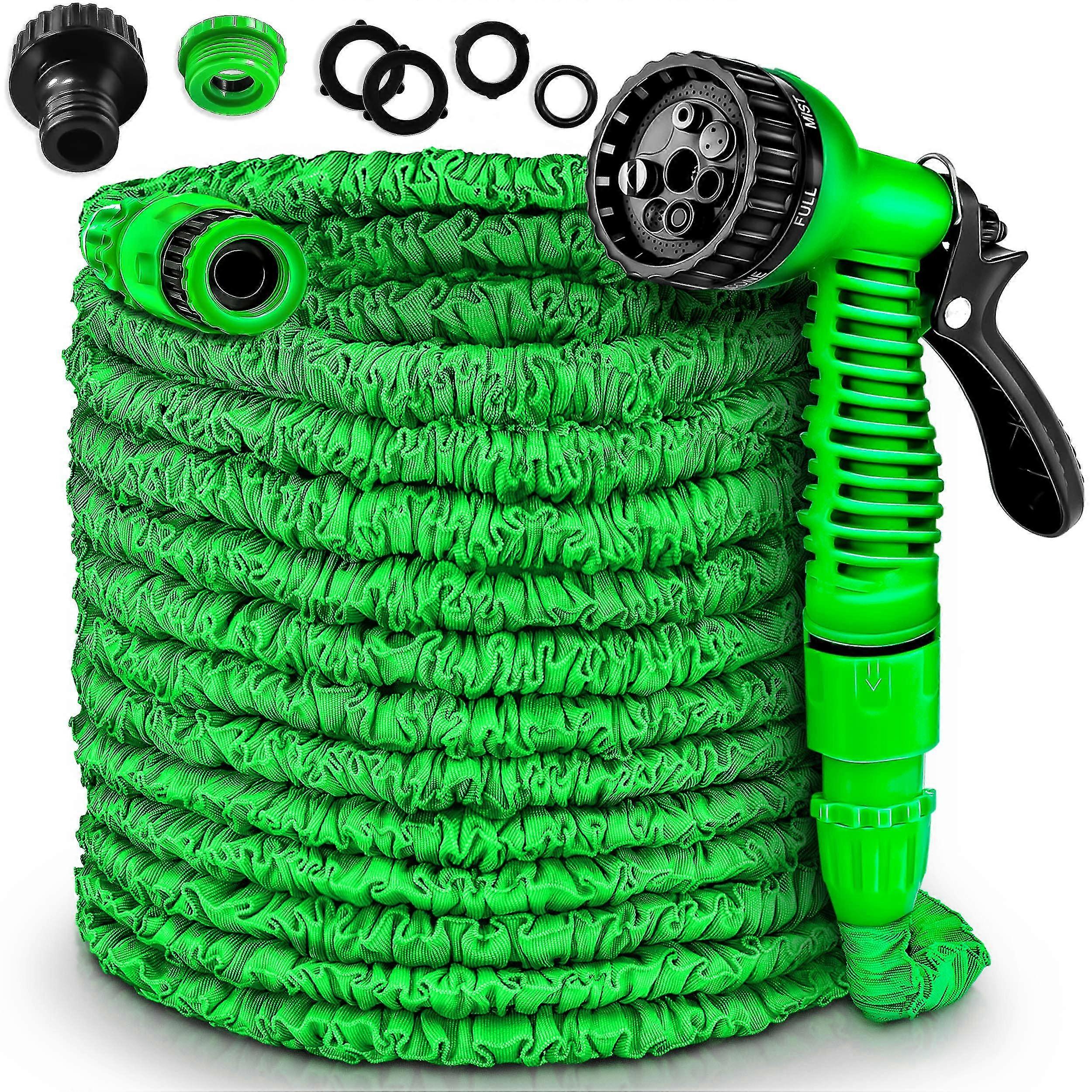 Tuyau d’arrosage rétractable flexible et extensible (15m)