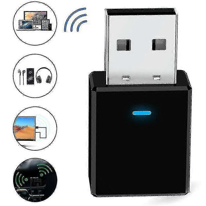 2 In 1 Usb Bluetooth 5.0 Receiver Transmitter Car Wireless Bluetooth