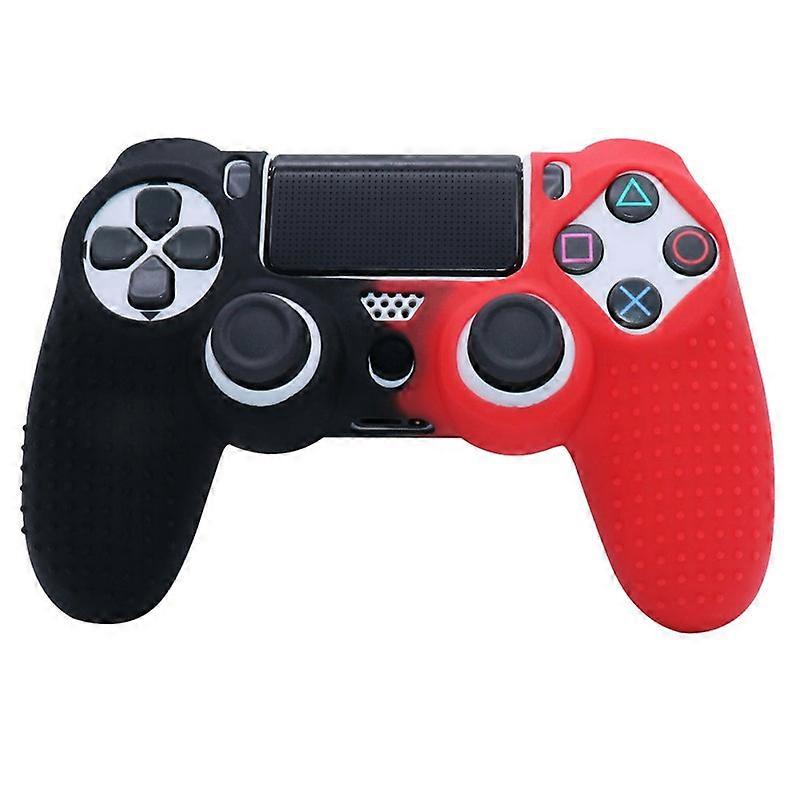 Two color Non slip Protective Cover Cases, Greatlizard Soft Rubber Shell Cover Gamepad Silicone Case For PS4 Controller Handle