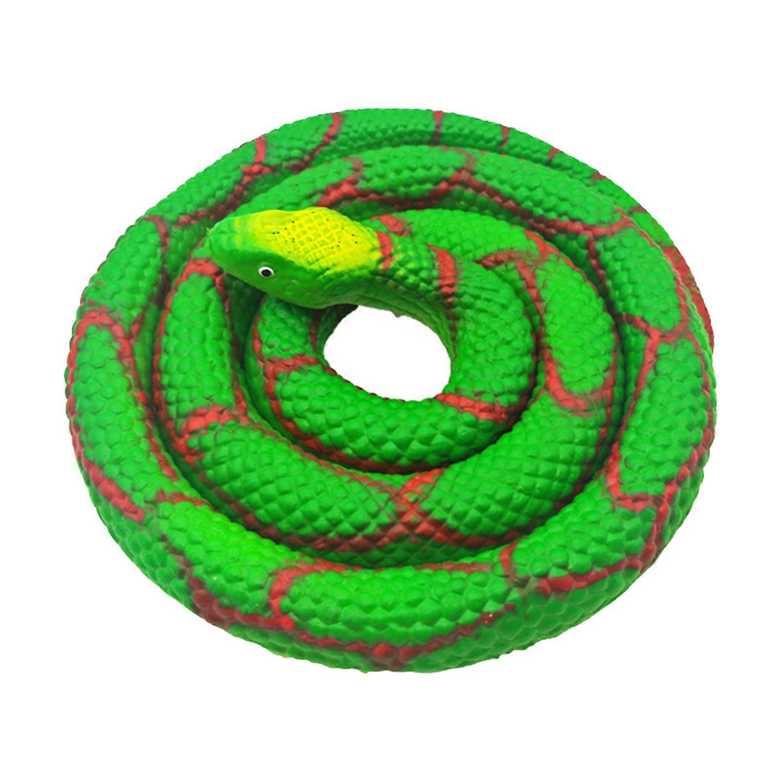 Fake Realistic Snake Lifelike Real Scary Rubber Toy Prank Party Joke For Garden