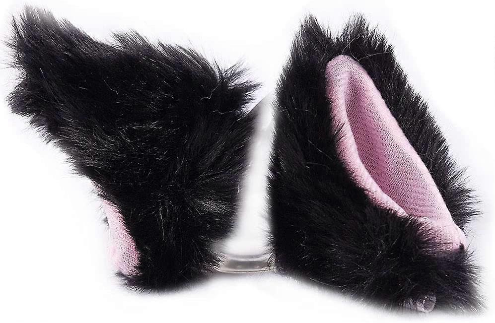 Helmet accessories, cat ear helmet decoration cute plush cat ear helmet motorcycle bicycle helmet suitable for all