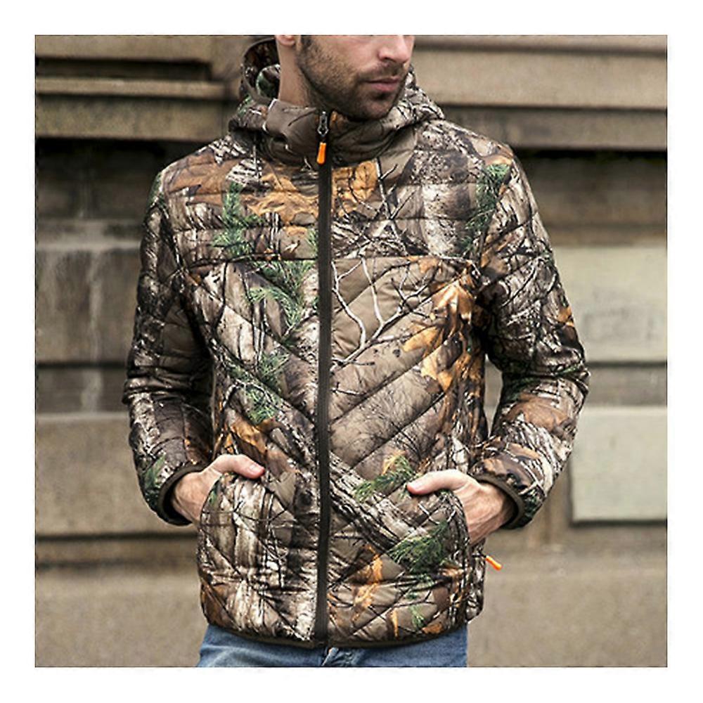 Camouflage Stand Kragen Light Thin Down Coat Mann