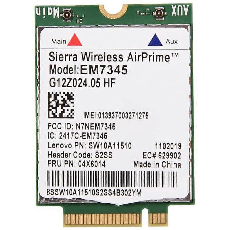Network Card, EM7345 4G LTE WWAN Card Module for X250 X1C W550 T450 X240 T440 Support for LTE/HSPA+