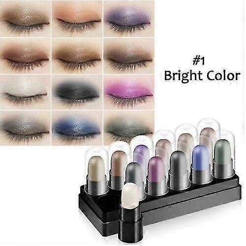 12 Colors Eyeshadow Pen Set Waterproof Long-lasting Shimmer Glitter Eyeshadow