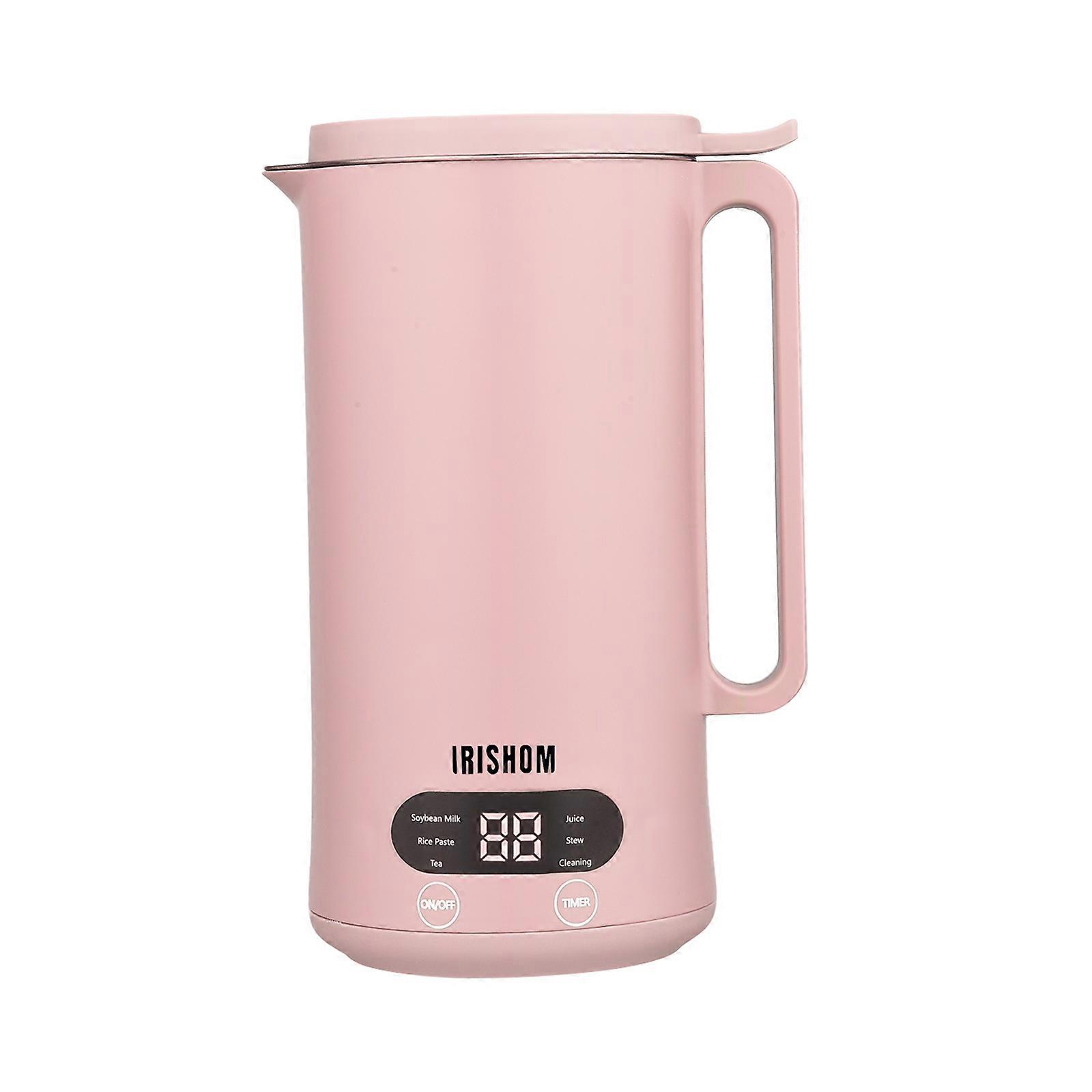 IRISHOM Macchina multifunzione per latte di soia 350 ml Spremiagrumi Macchina per latte di soia con acciaio inossidabile e lama Miscelatore multi fornello per riso Cereali Acqua bollente per bambini