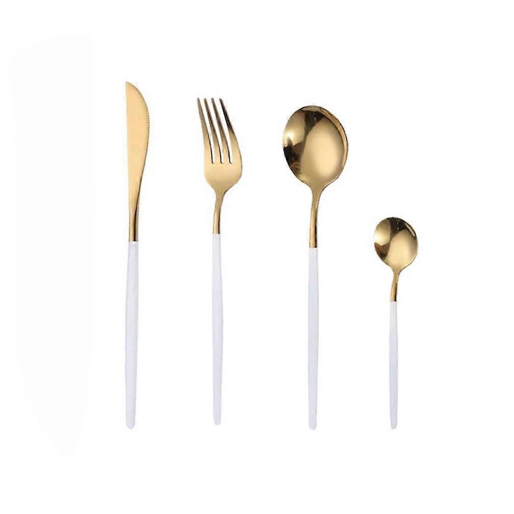 4pcs Cutlery Set Tableware Flatware Spoons Fork Knife Stainless Steel