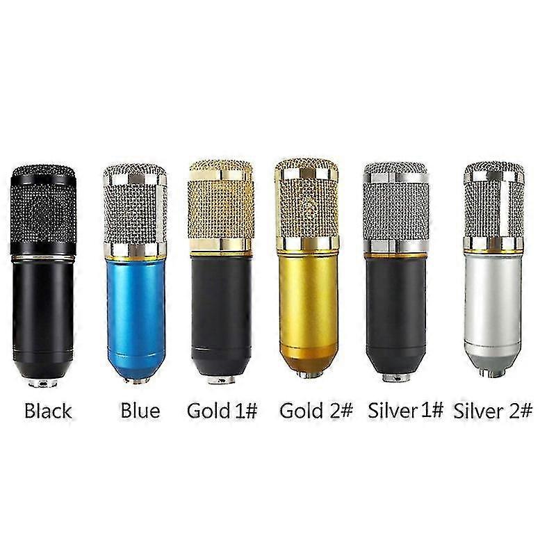 Multifunctional Live Sound Card Suspension Microphone Kit Broadcasting Recording Condenser Microphone Set Intelligent Volume Adjustable Audio Mixer