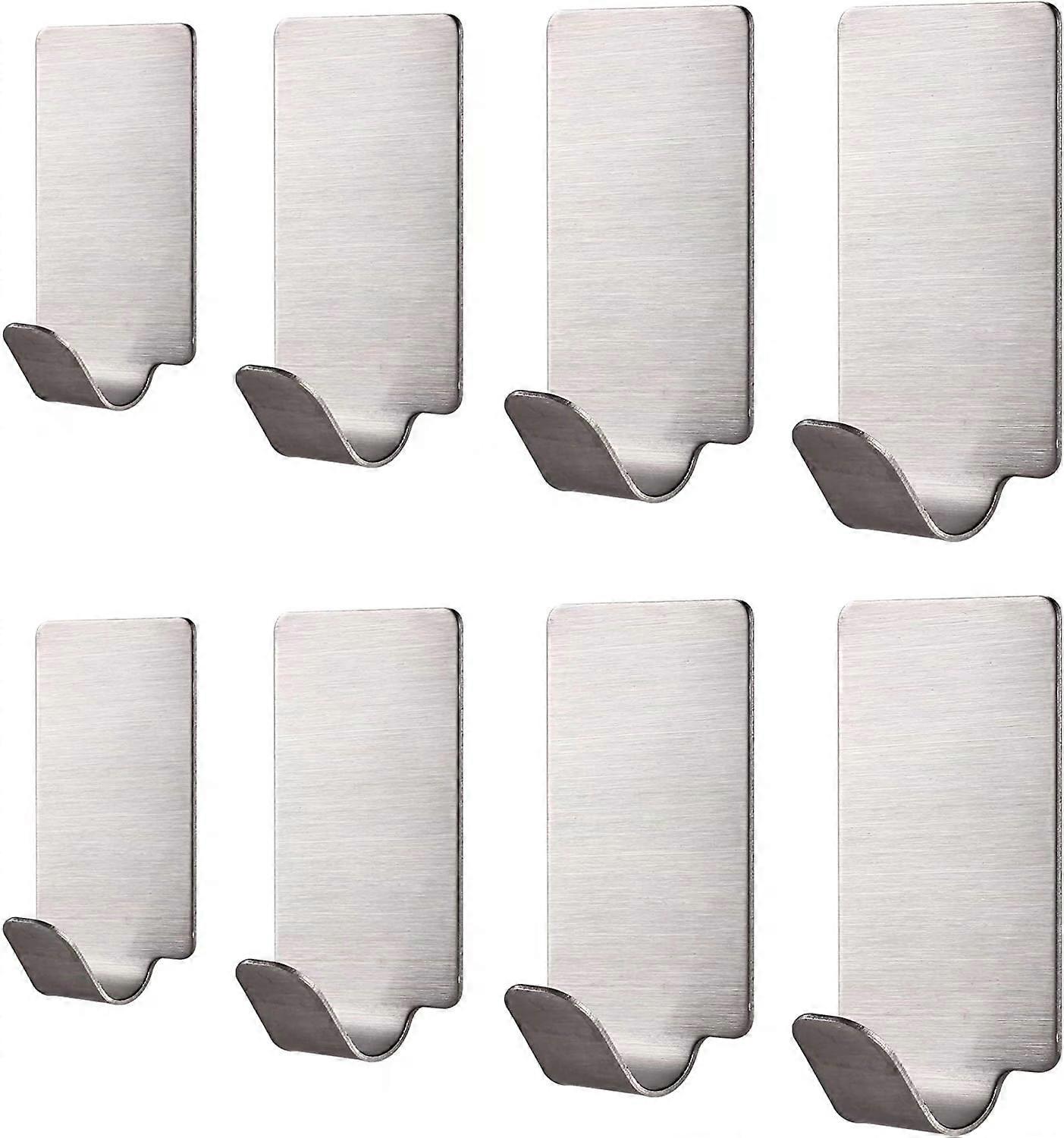 8 Piece Hook Self Adhesive Hook Towel Hook Robe Hook Kitchen Cabinet Bathroom