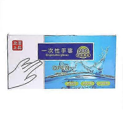 Transparente Einweghandschuhe, 200pcs Einweghandschuh Einweghandschuhe