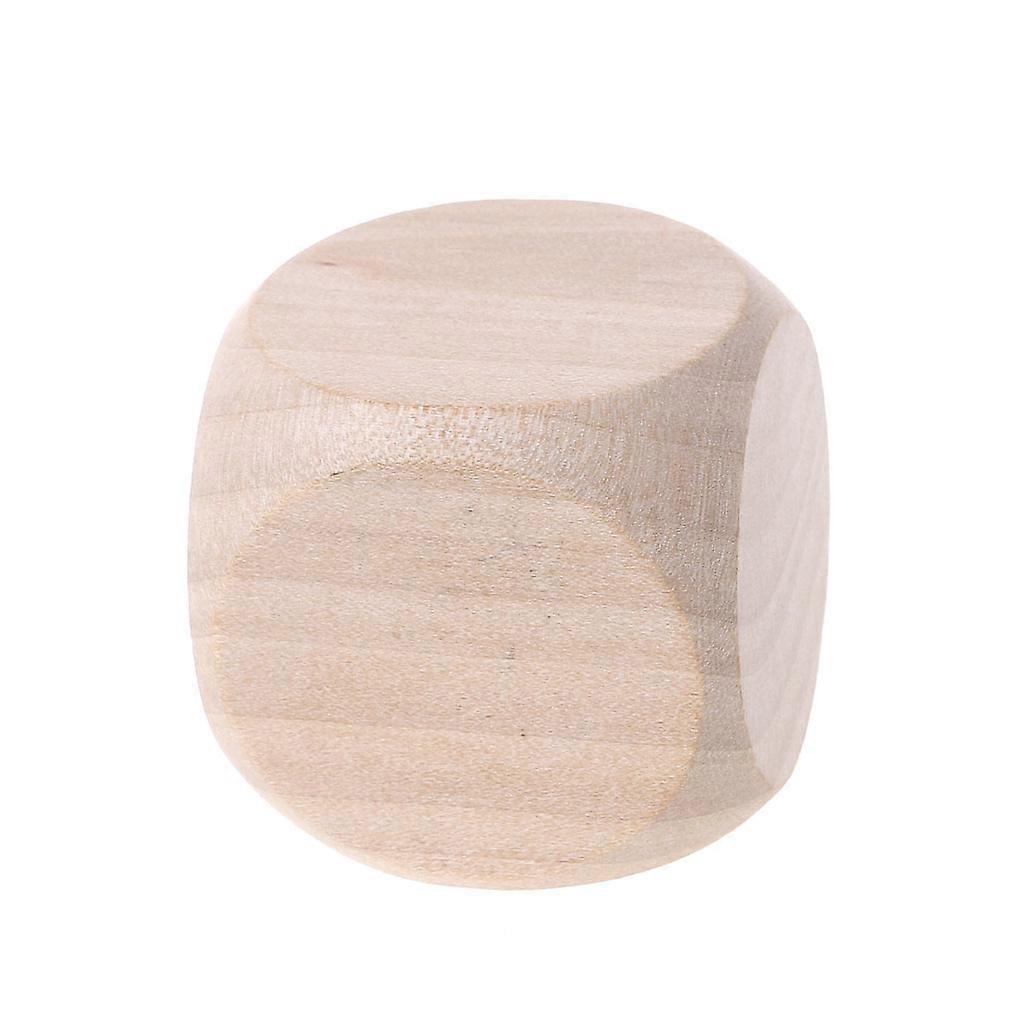 Blank Dice Six Sides Wood Square Blocks for Puzzle Making Crafts and DIY Dices