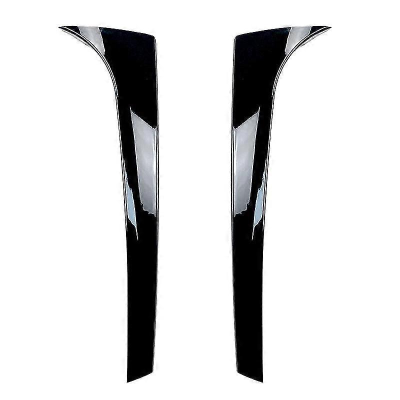 Glossy Black Rear Window Side Splitter Spoilers Canards for