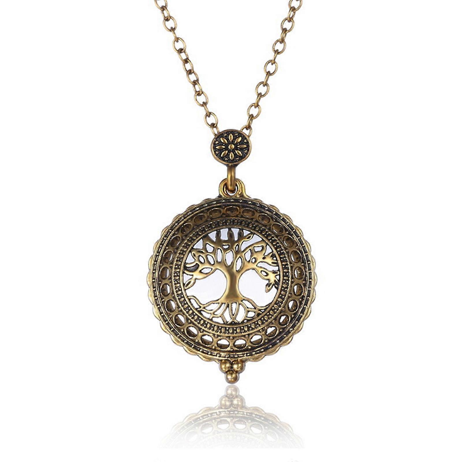 Magnet Pendentif Collier Mode Exagéré Life Tree Pull Chain Collier
