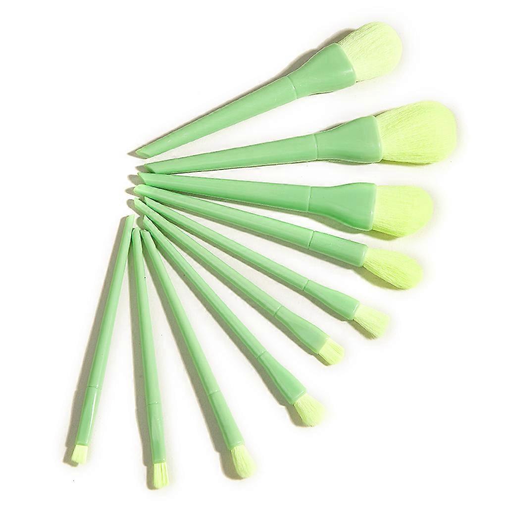 10Pcs Pro Makeup Brushes Set Foundation Powder Eyeshadow Blushes Cosmetic Brush Tools