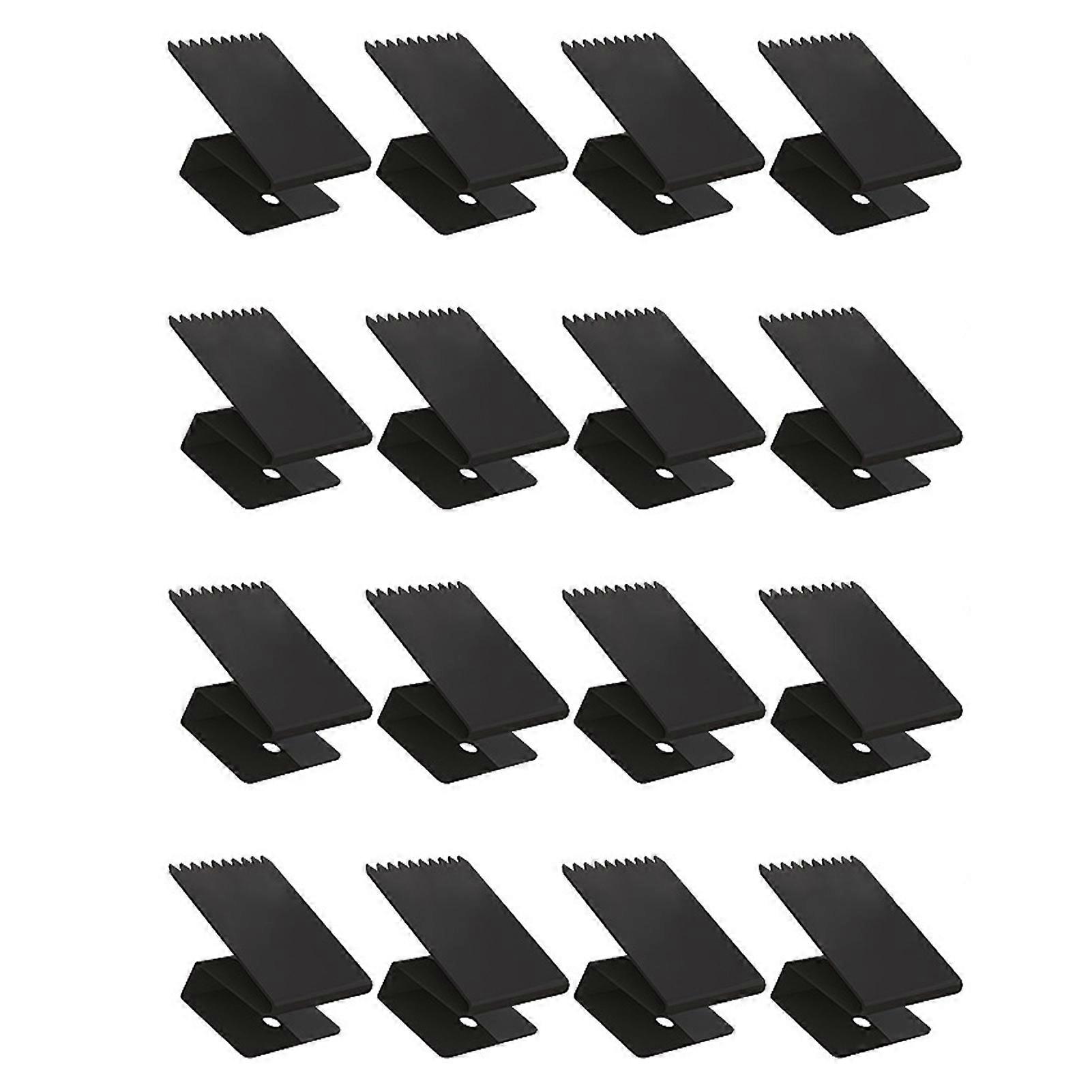 16 Pcs Hurricane Window Clips with Serrated Sections Reusable High Strength 1/2 Inch Storm Window Protection Panel Clamps with Installation Accessorie