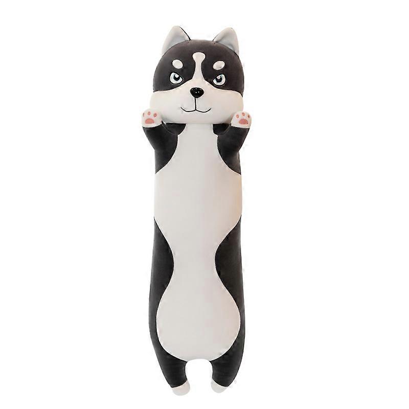 Husky Long strip Throw Pillow Large Simulation Erha Plush Toy Doll