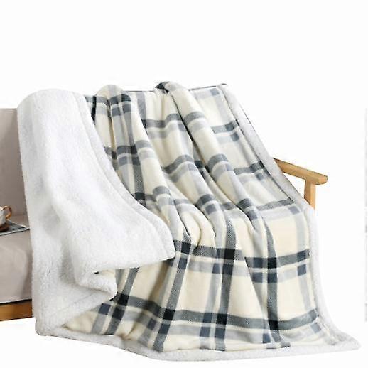 Check Fleece Throw Blanket Checkered Plaid Flannel Blanket Soft