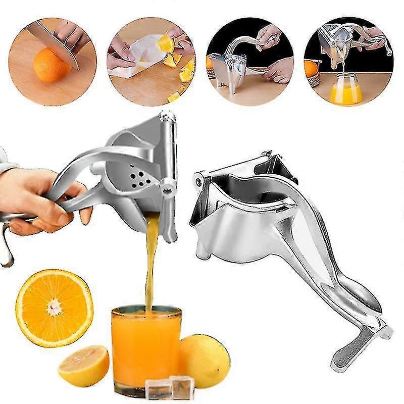 Manual fruit juicer Lemon squeezer Aluminium heavy silver kitchen tool Juice extractor