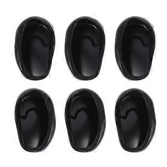 6 Pcs Black Ear Cuff Ear Covers Hair Salon Earmuffs Ear Cover Shield Hair Dye Earshields
