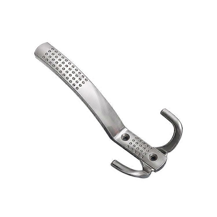 Double Coat Hook -Long Design(2Pcs,Silver)