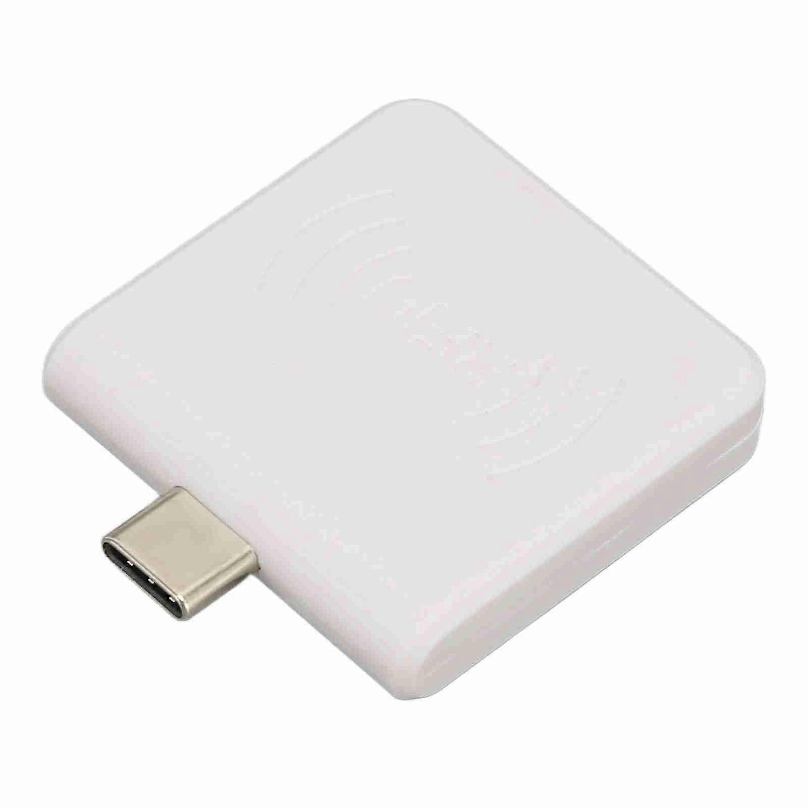 RFID ID Mobile Phone Card Reader Type C Interface 125Khz Portable Smart Card Reader White
