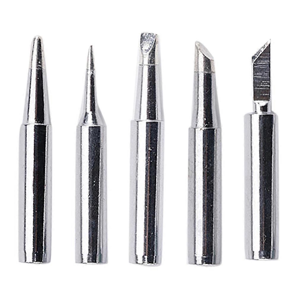 5Pcs/Set I/B/K/3C/2.4D 900M Lead-free Sharp Head Soldering Iron Tip Tools Kit QinHai