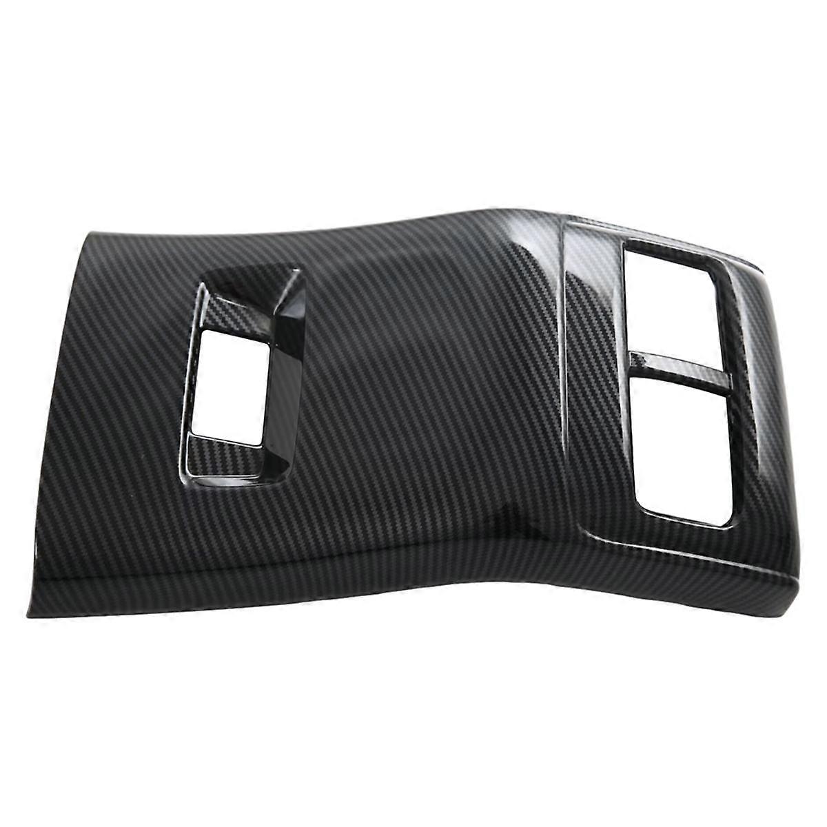 For MG 2020-2024 ABS Carbon Fiber Car Rear Air Condition Outlet Cover Anti-Kick Panle Trim Interior Accessories