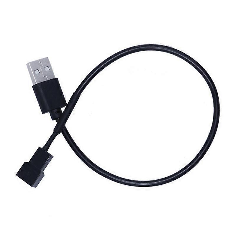 30cm USB Male to 3 Pin Adapter Cable Connector for PC Computer Case CPU Fan