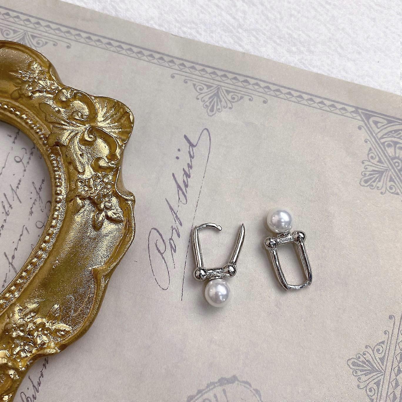 Ørering Perle Sølv Mode Smykker AC5219