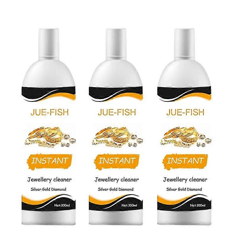 3x Nettoyant pour bijoux Diamant Argent Or Bijoux Liquide De Lavage Nettoyant Multifonction Nettoyant Non Toxique