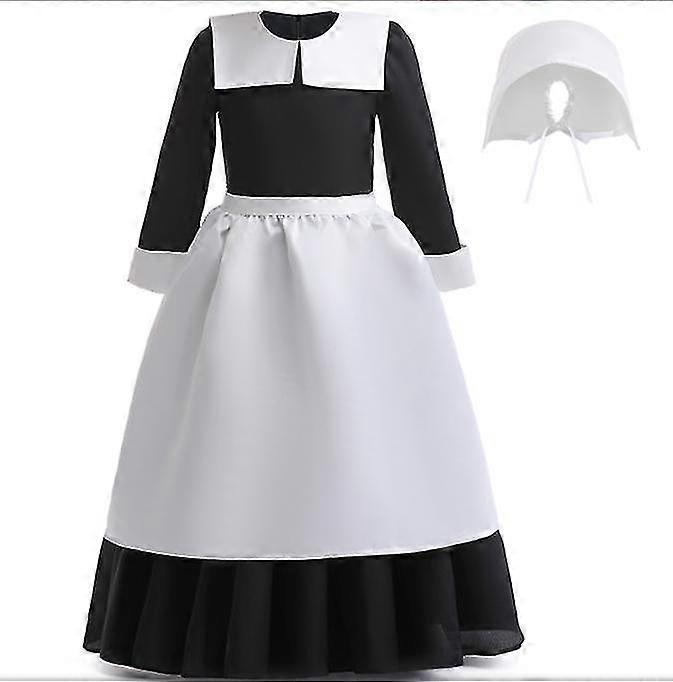Fille Cosplay Serveuse Performance Robe longue
