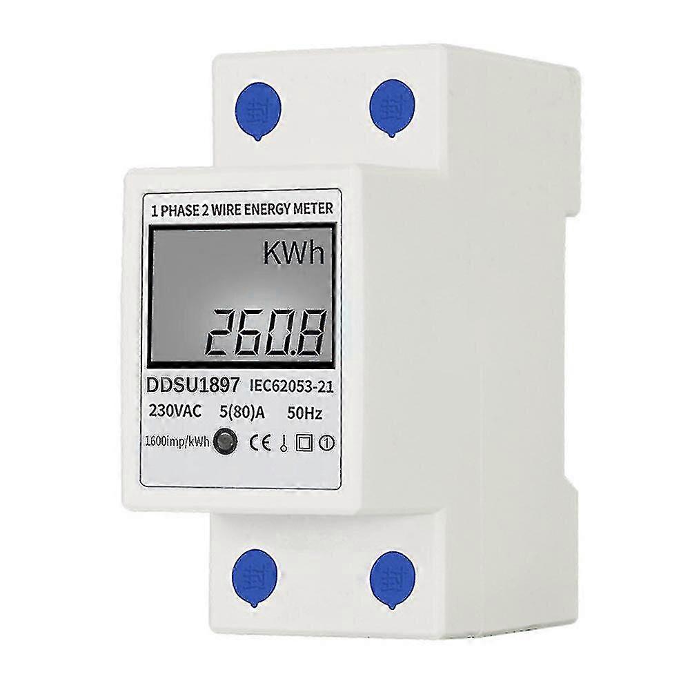 Din Rail Power One-phase Two-wire Multifunctional Energy Meter
