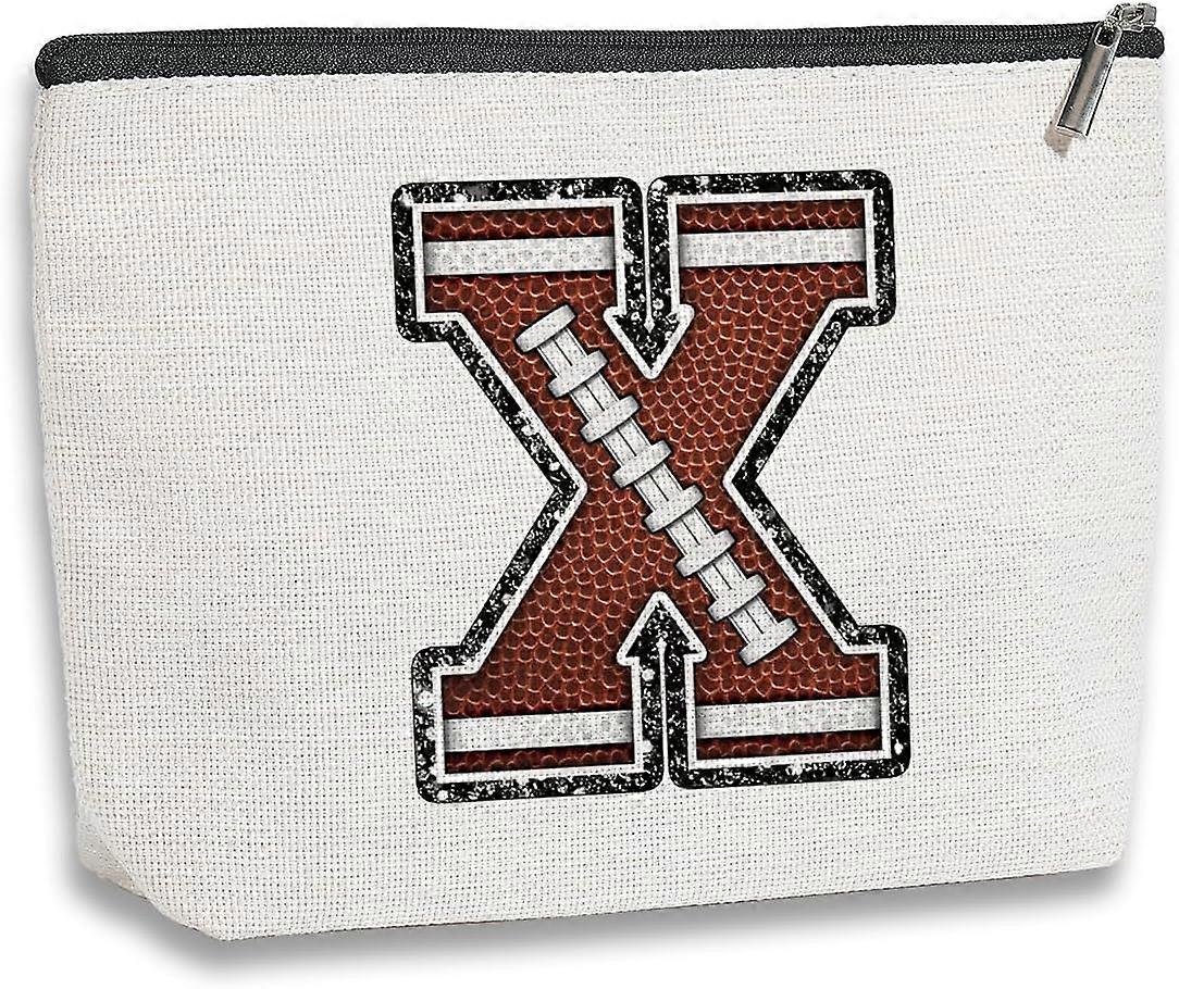 サッカーイニシャルパーソナライズギフト化粧バッグモノグラム化粧品バッグ女性のためのサッカーギフトコーチサッカー愛好家選手サッカーチームギフト