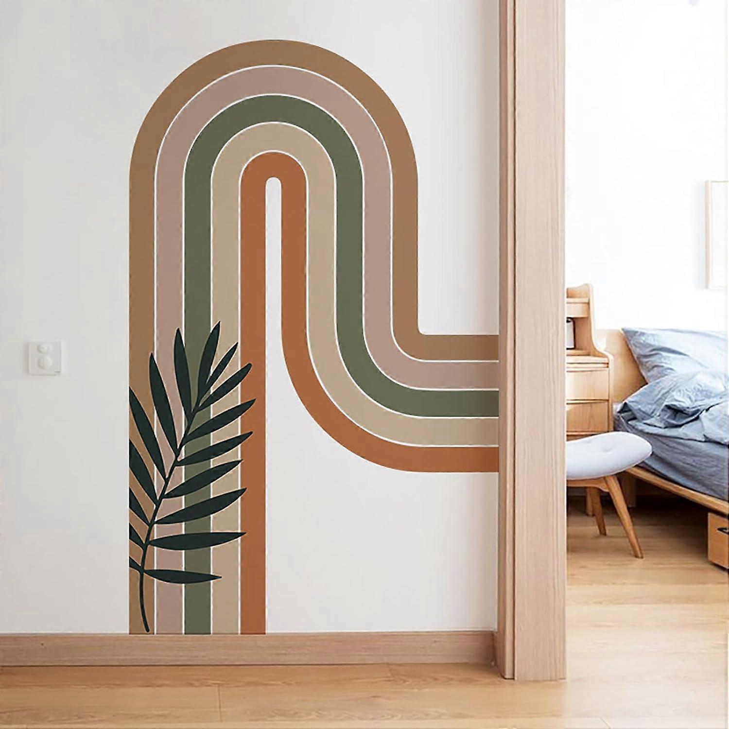 Large Rainbow Wall Sticker Retro Rainbow Wall