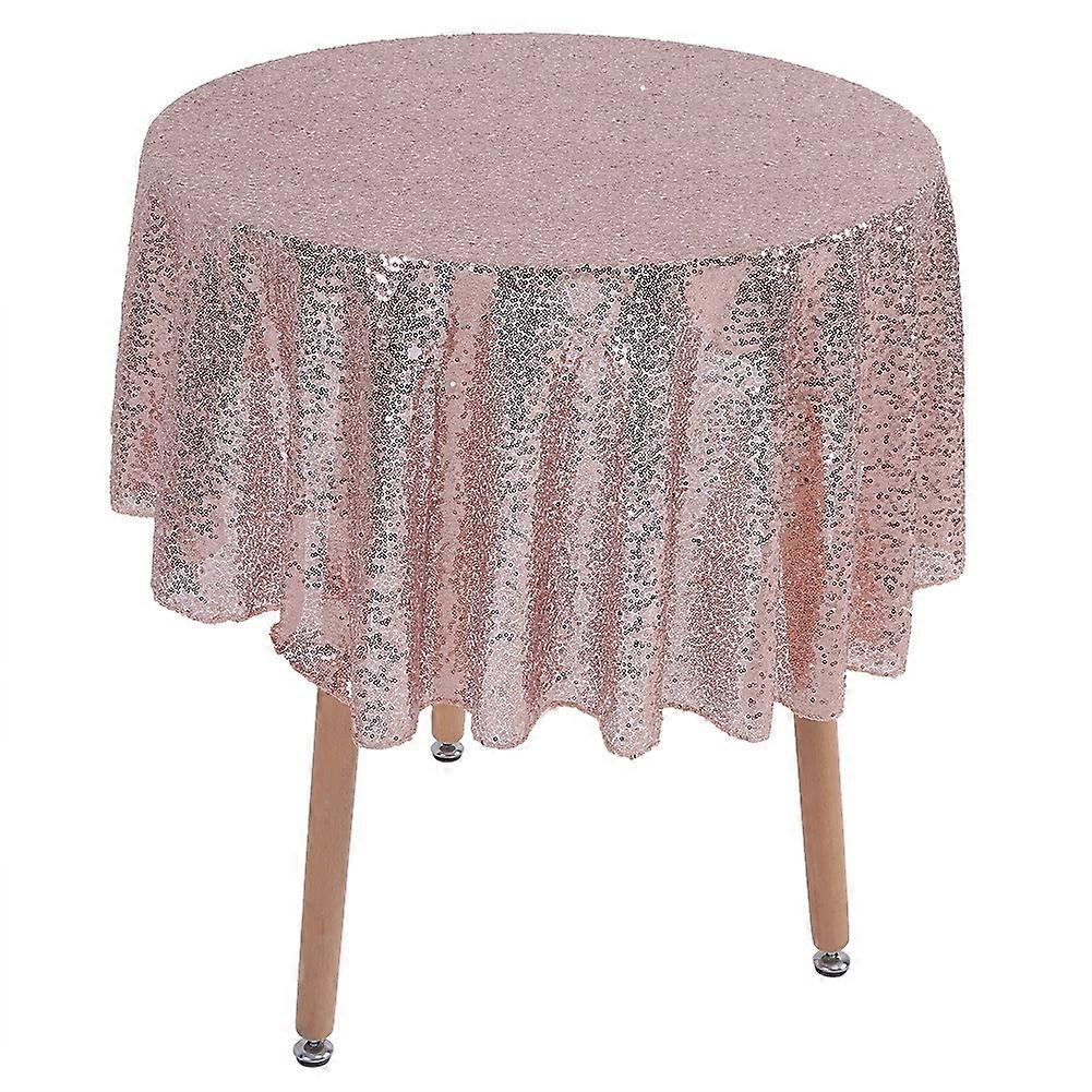 Sequins Table Cloth Party Wedding Table Cover Protector Rose Gold