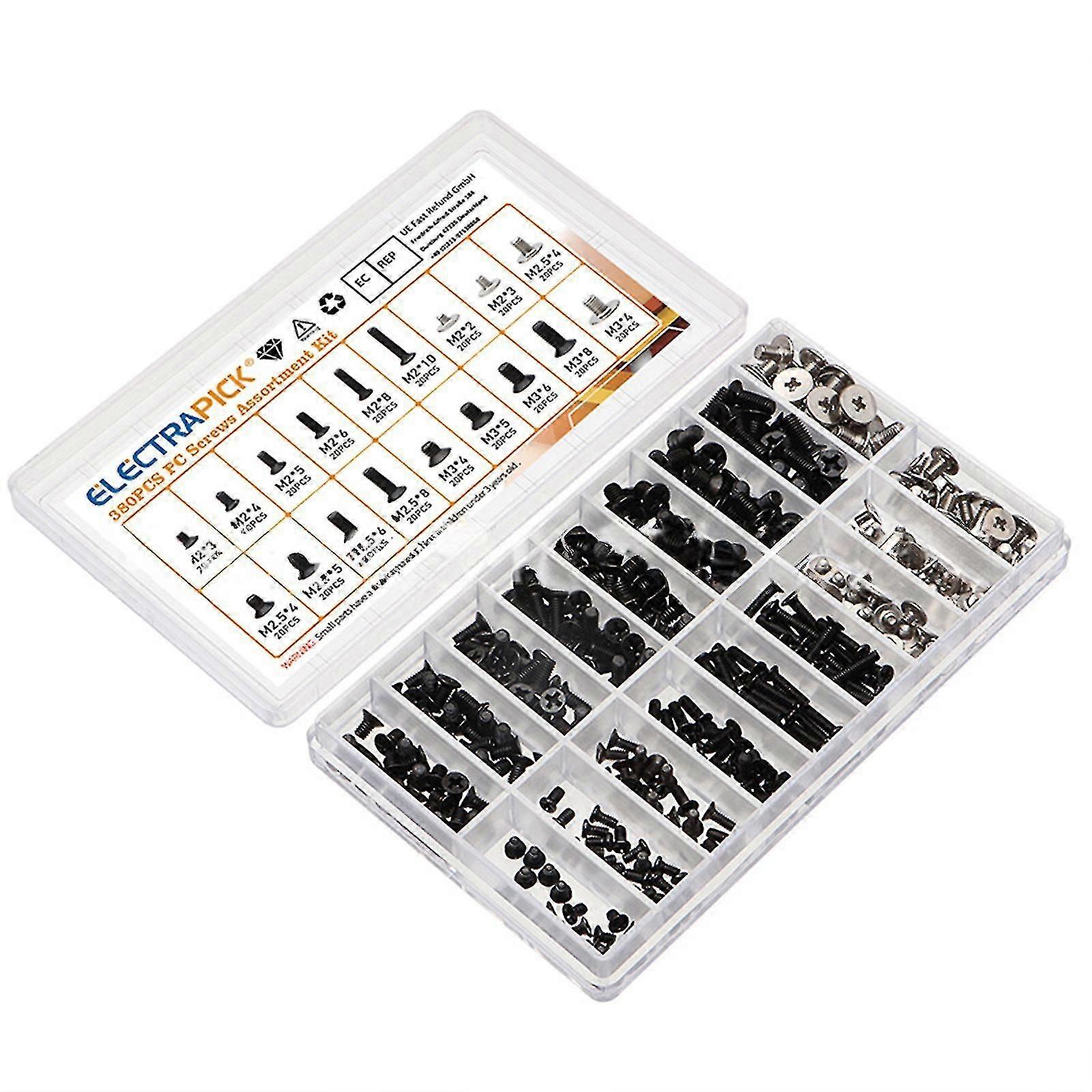 360x Universal Laptop Computer Screw Repair Kit M2-m3 For Ibm Hp Dell Lenovo Fk