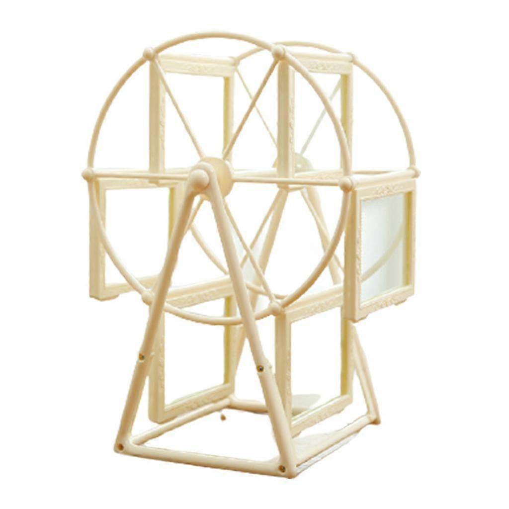 Ferris Wheels Shape Photo Frame for Creative Combination for Home Bedroom Dormitory Photo Studio Decoration Retro Romantic 360 Degrees Rotation Displa