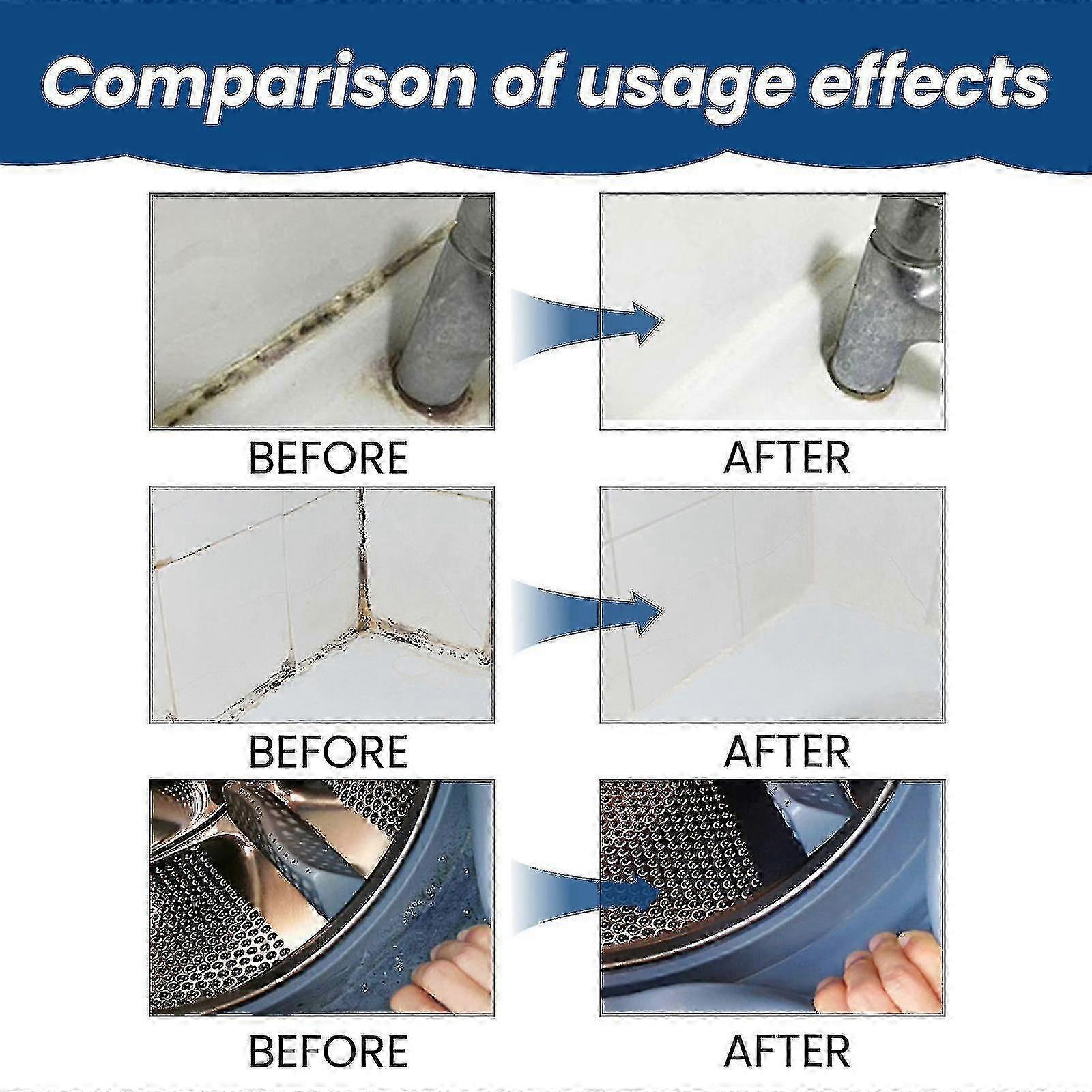 Jaysuing mildew removal gel cleans kitchen bathroom tiles moldy walls refrigerator stains mildew removal gel