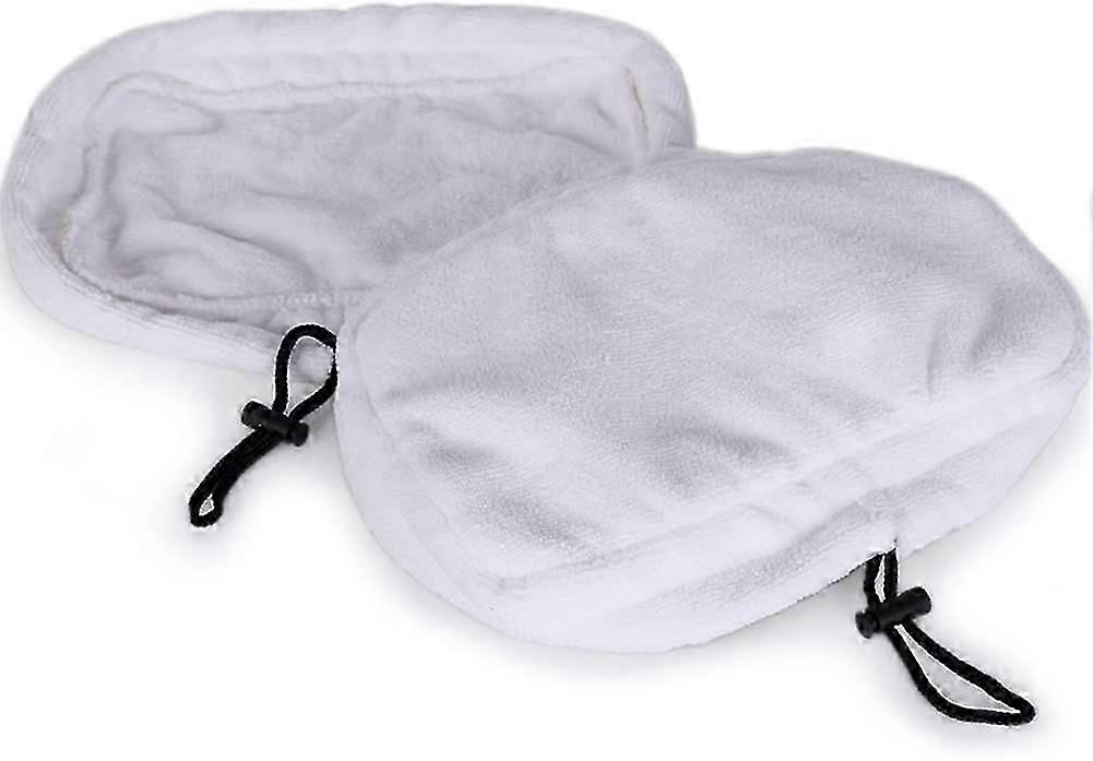 5pcs Universal Washable Microfiber Steam Mop Replacement Pads, 27 x 16cm (White)
