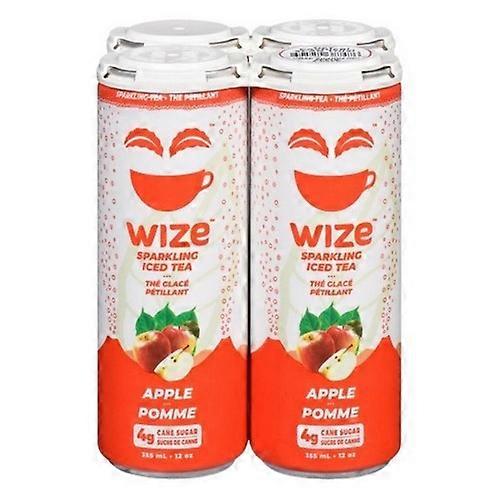 Wize Coffee Leaf Sparkling Iced Tea Honeycrisp Apple, 4 X 355 Ml (Case Of 6)