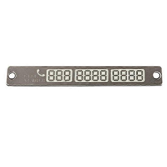1 Pc Car Parking Stop Luminous Temporary Telephone Sign Number Plate Crafts