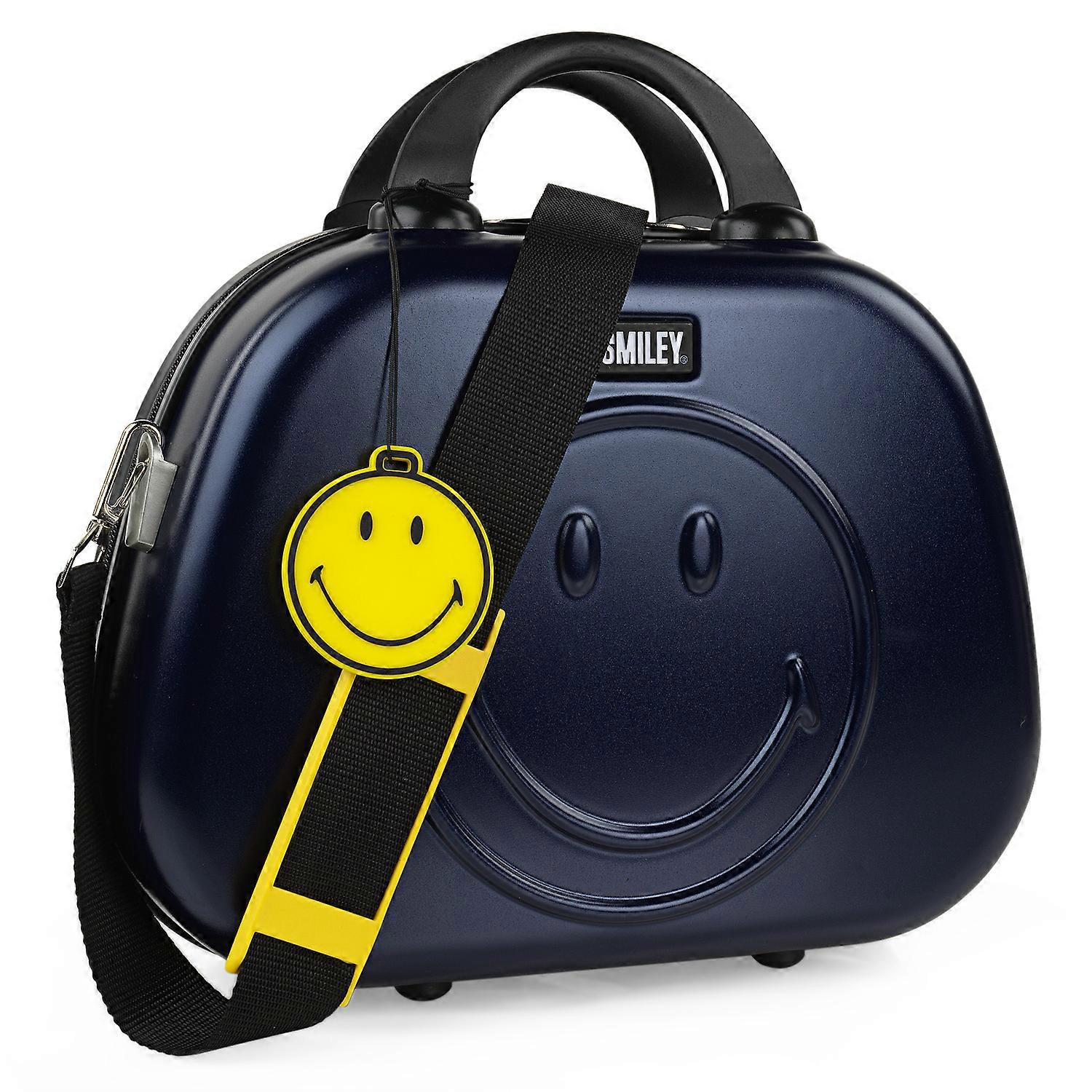Smiley Originals Borsa da toilette rigida da viaggio Smiley Originals Blu